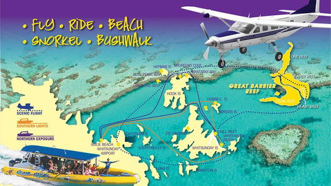 Scenic Flight - Great Barrier Reef, Heart Reef, Whitehaven Beach & Hill Inlet! - Restaurant Gold Coast 0